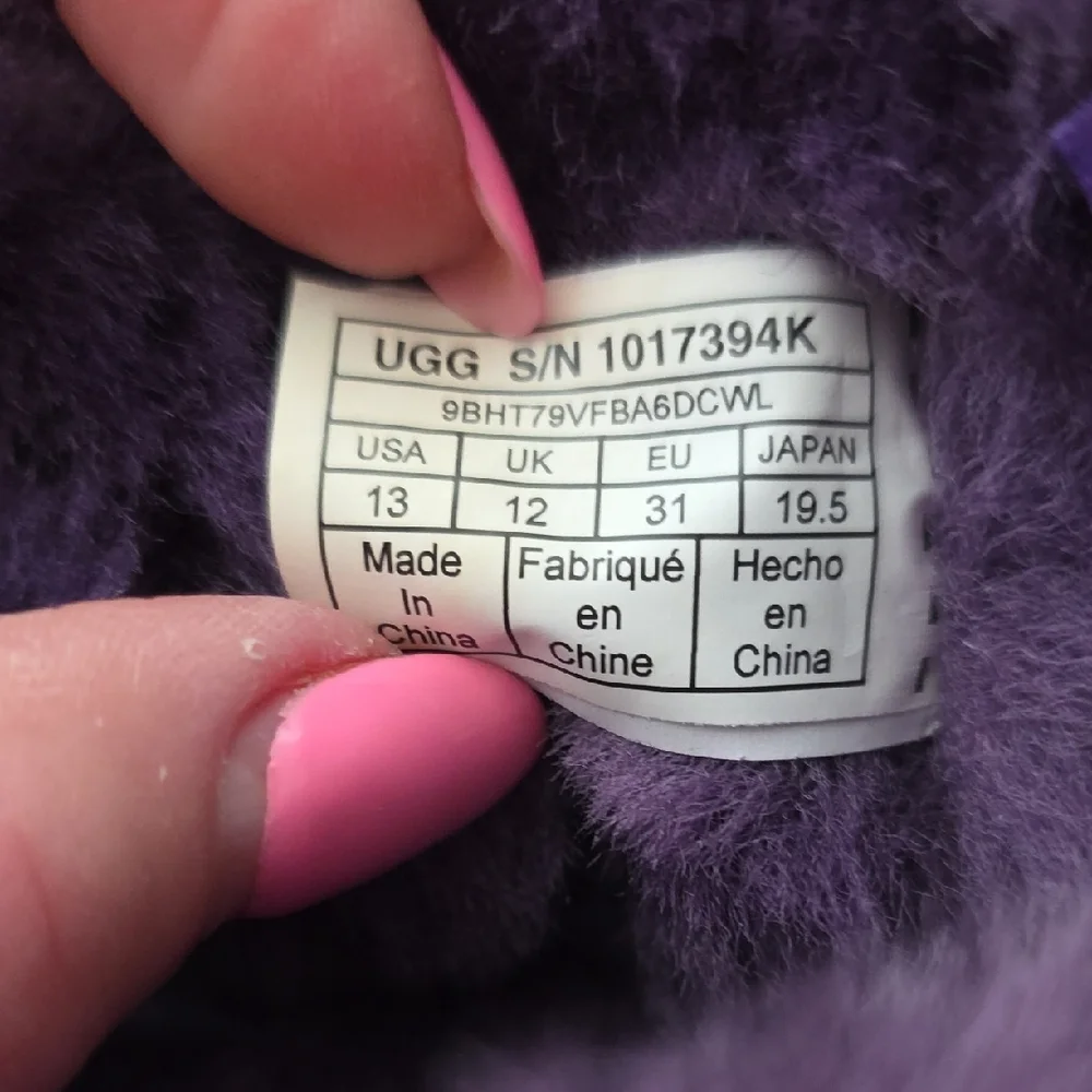 UGG Purple Fur-Lined Boots - Picture 4 of 5